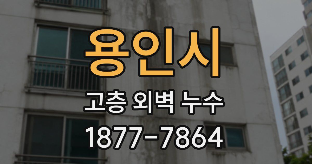용인시 고층 외벽 누수