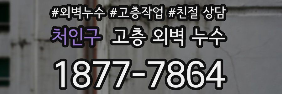 처인구 고층 외벽 누수