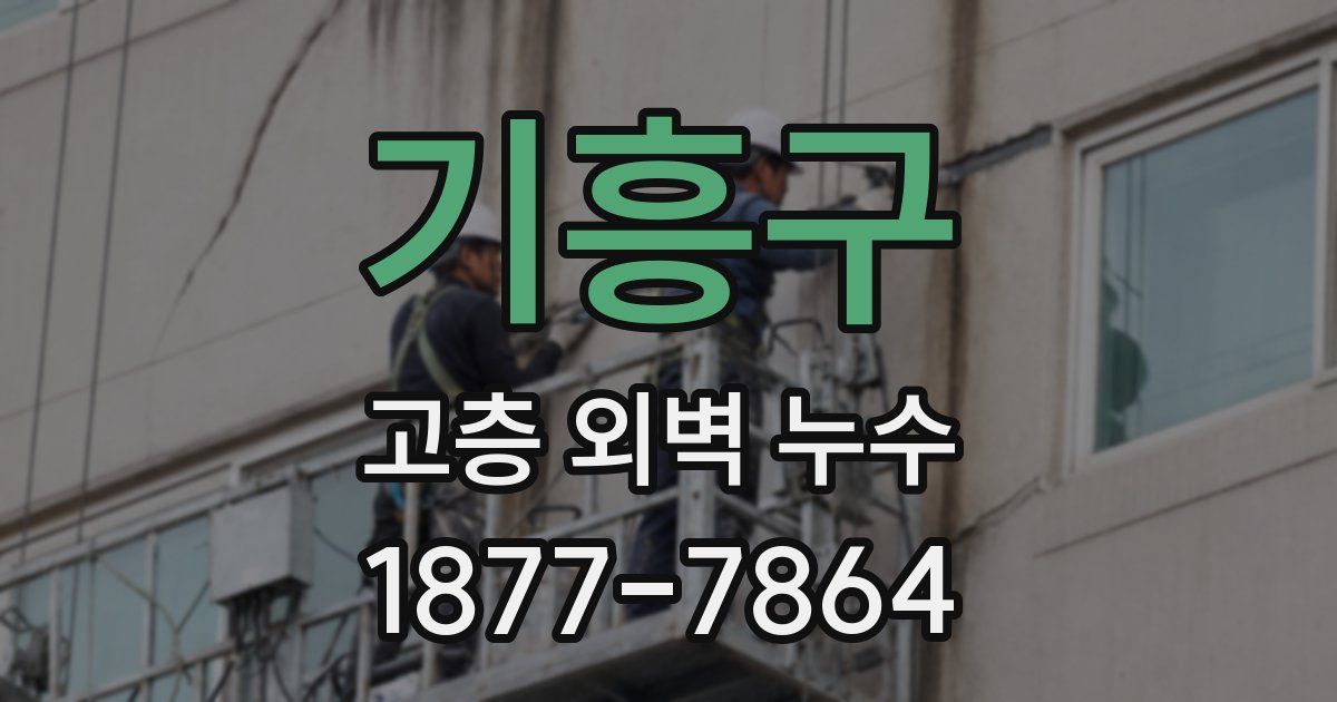 기흥구 고층 외벽 누수