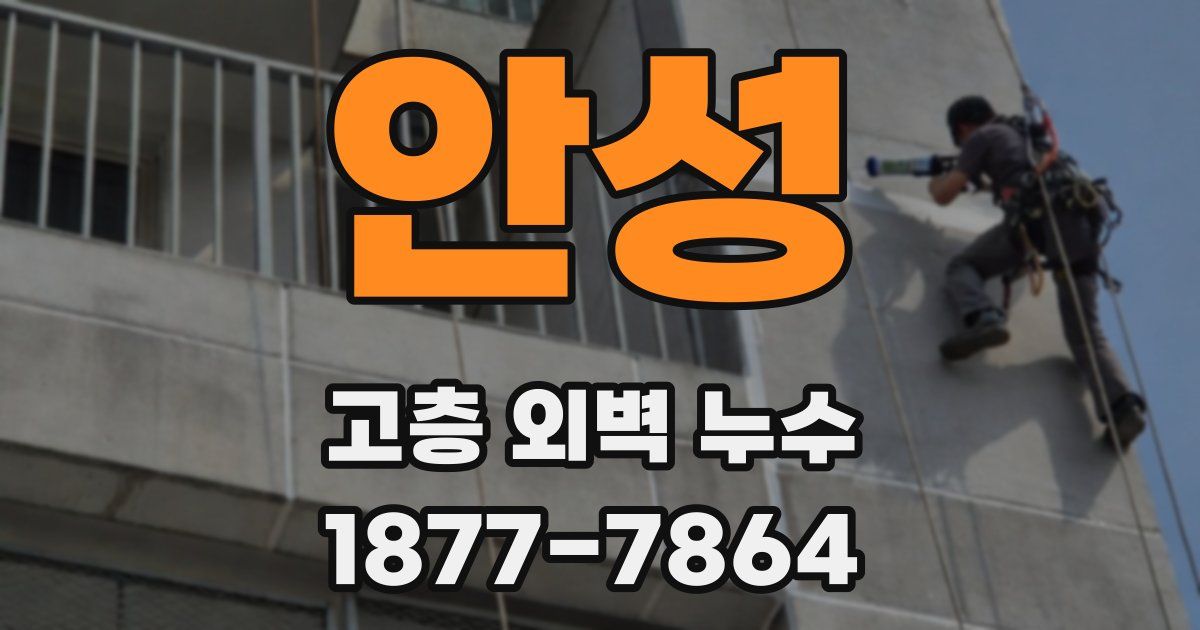 안성 고층 외벽 누수