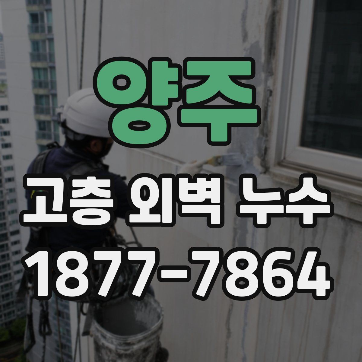 양주 고층 외벽 누수 정기 점검이 필요한 이유