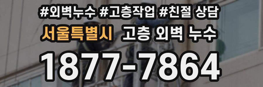 서울특별시 고층 외벽 누수