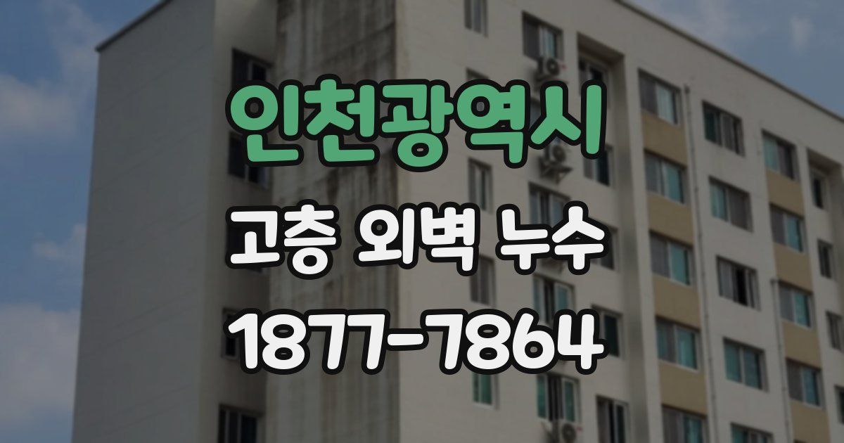 인천광역시 고층 외벽 누수