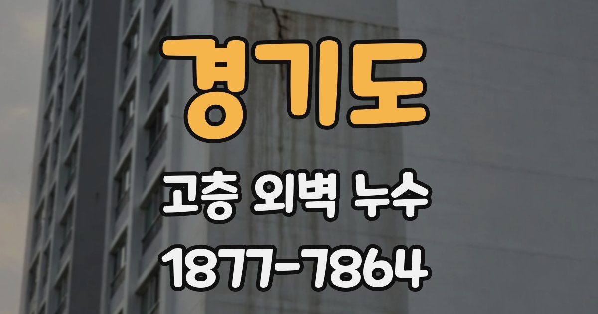 경기도 고층 외벽 누수
