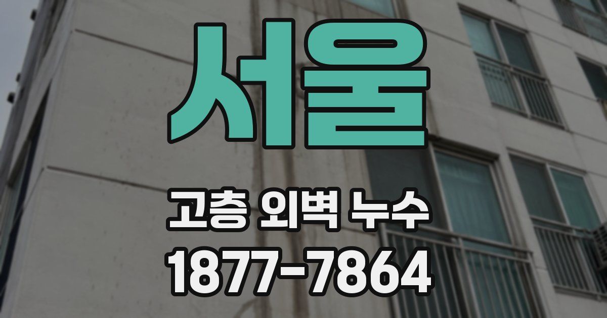서울 고층 외벽 누수