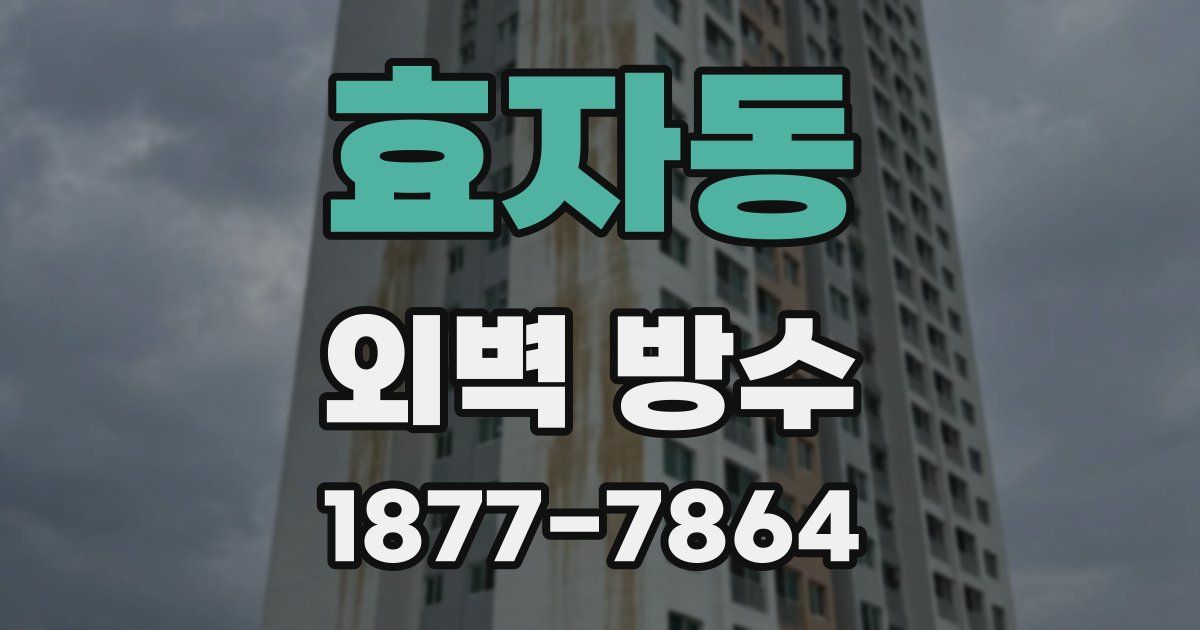 효자동 외벽 방수