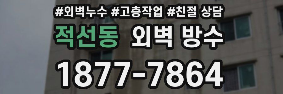 적선동 외벽 방수