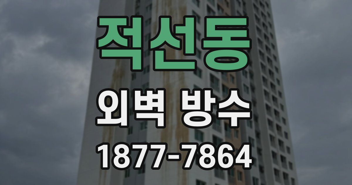 적선동 외벽 방수