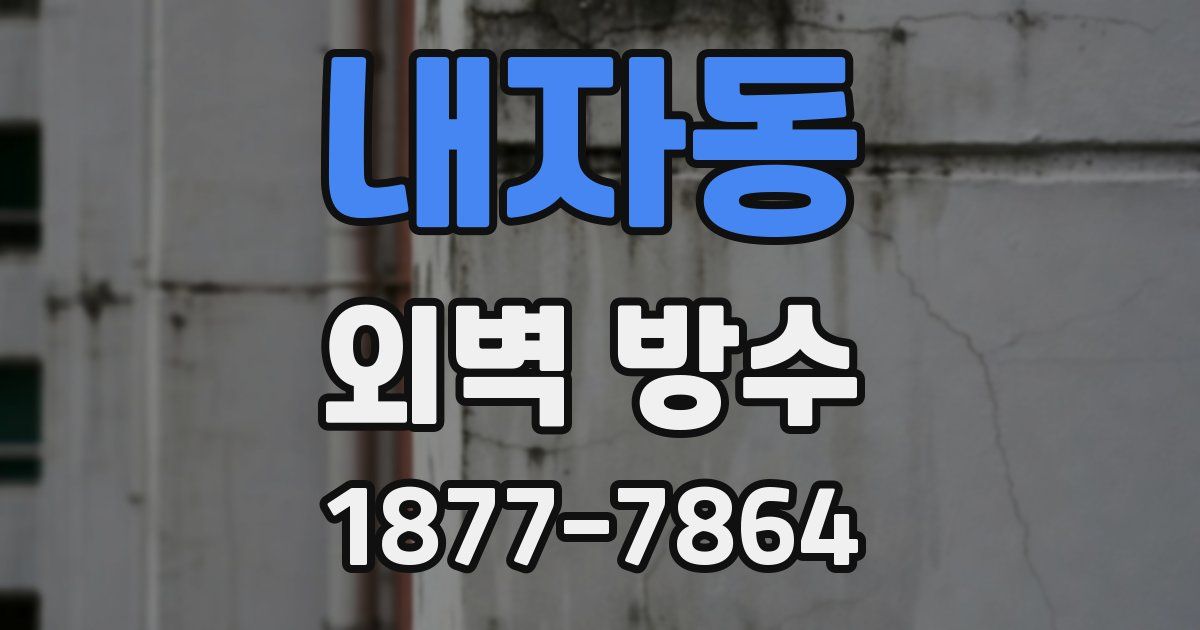 내자동 외벽 방수