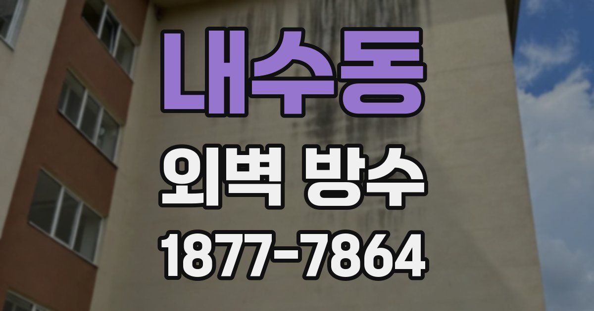 내수동 외벽 방수
