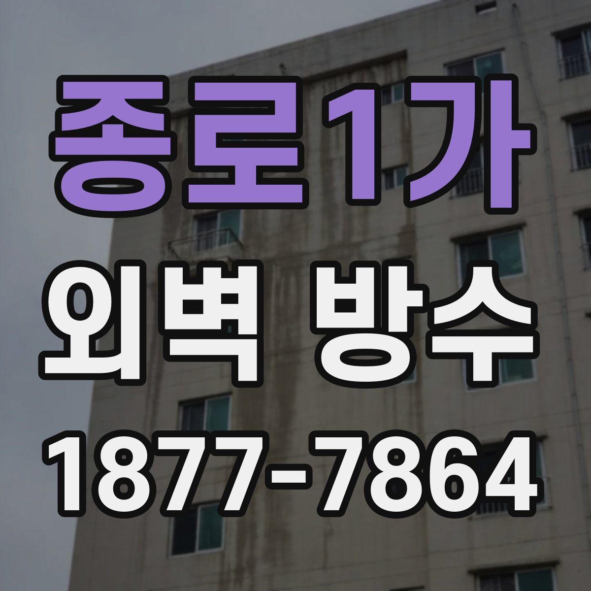 종로1가 외벽 방수