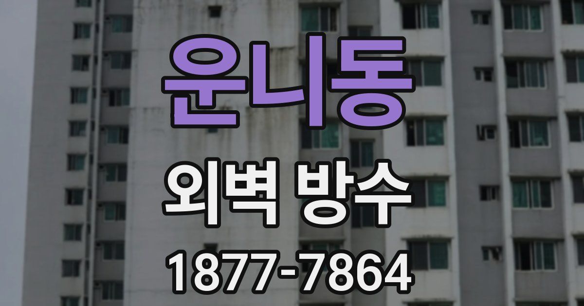 운니동 외벽 방수