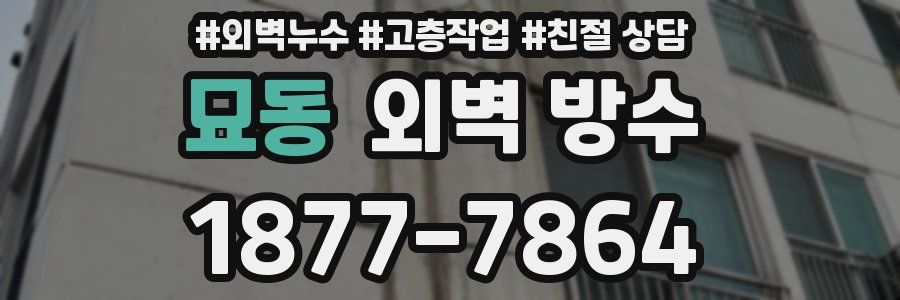 묘동 외벽 방수