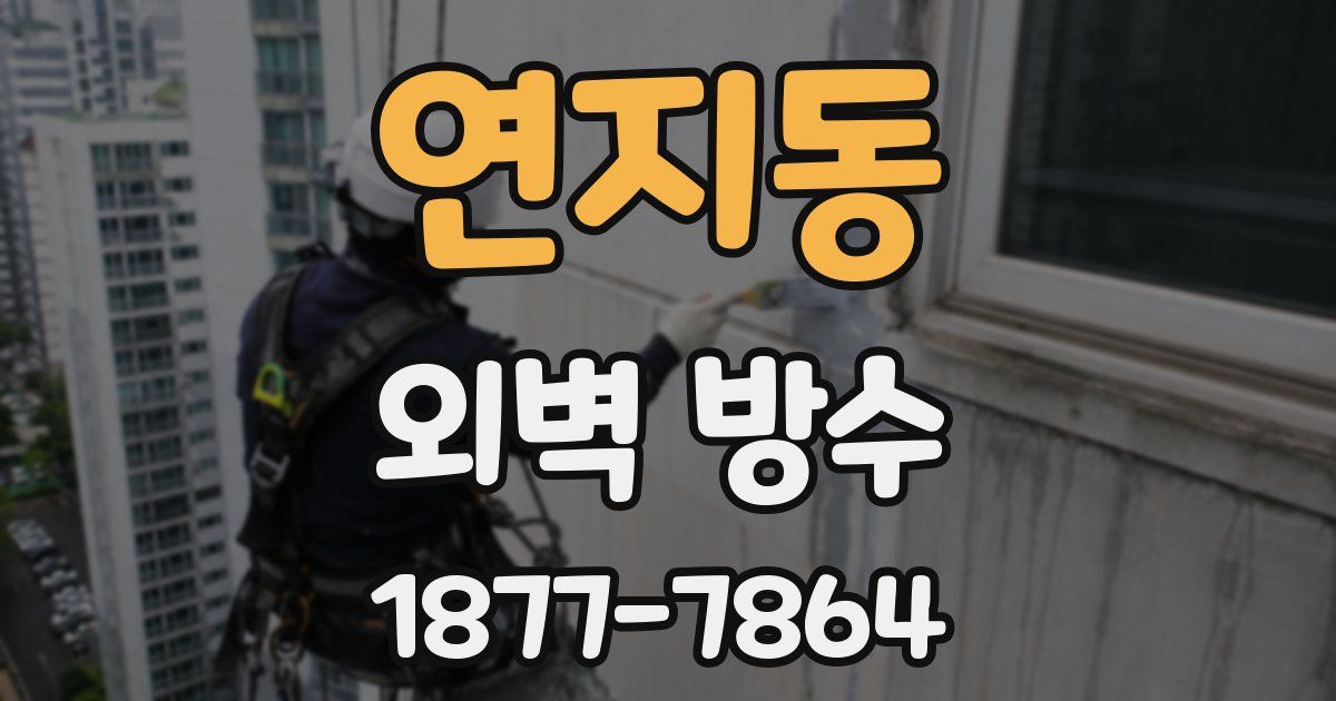 연지동 외벽 방수