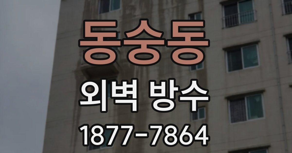 동숭동 외벽 방수