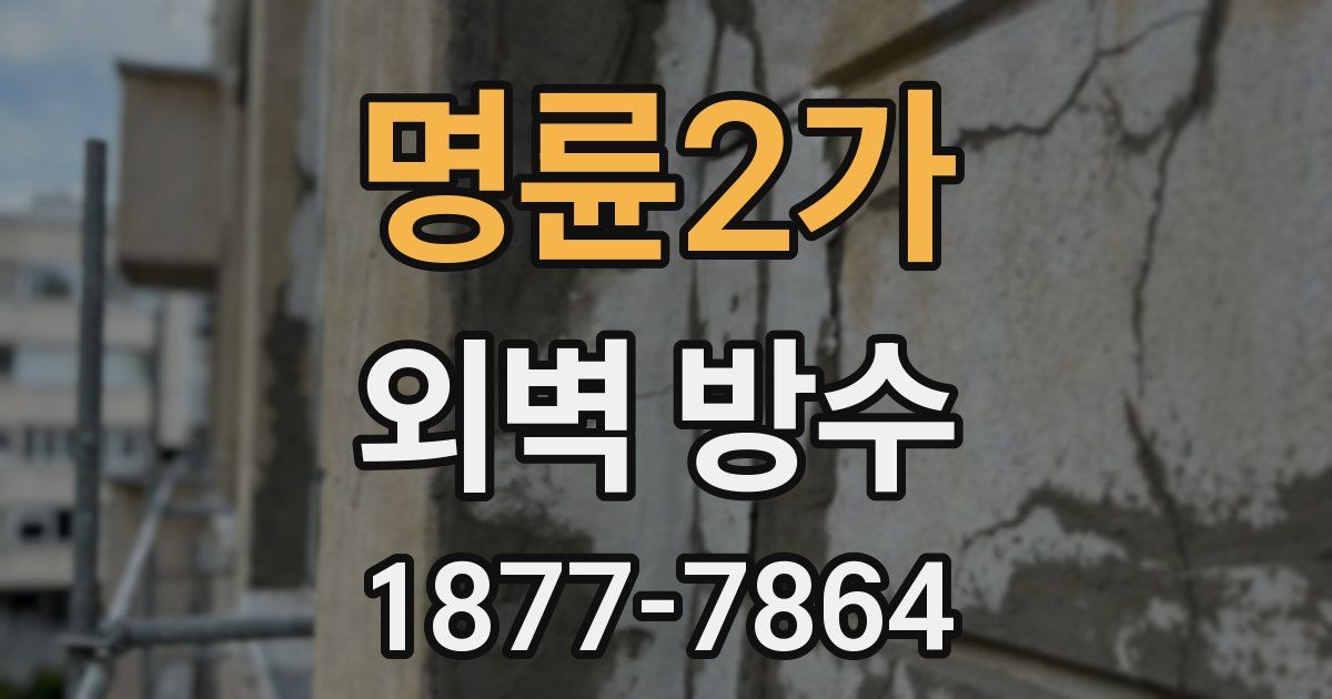 명륜2가 외벽 방수
