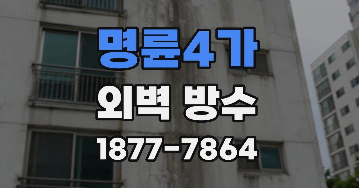 명륜4가 외벽 방수