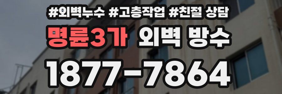 명륜3가 외벽 방수