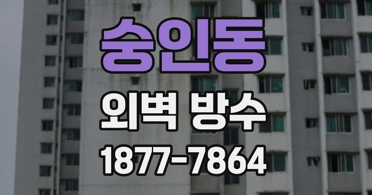 숭인동 외벽 방수