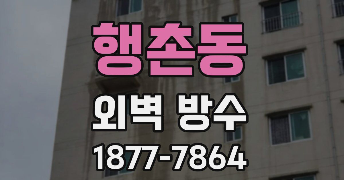 행촌동 외벽 방수