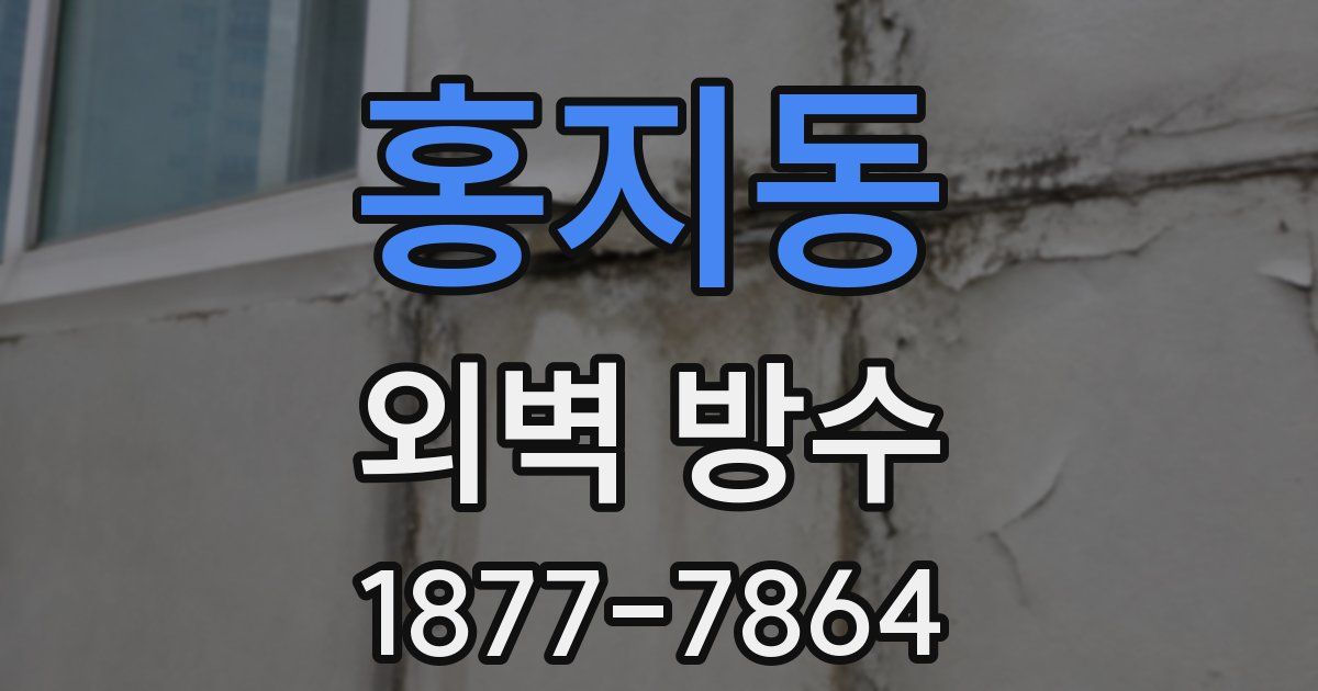 홍지동 외벽 방수