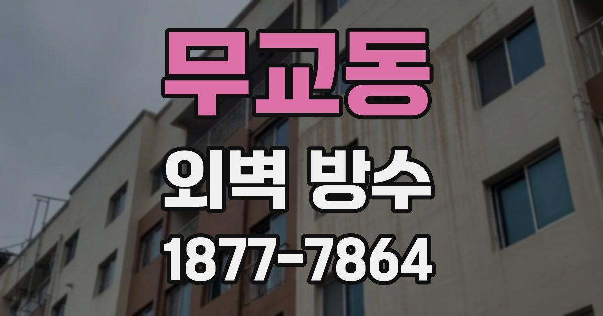 무교동 외벽 방수