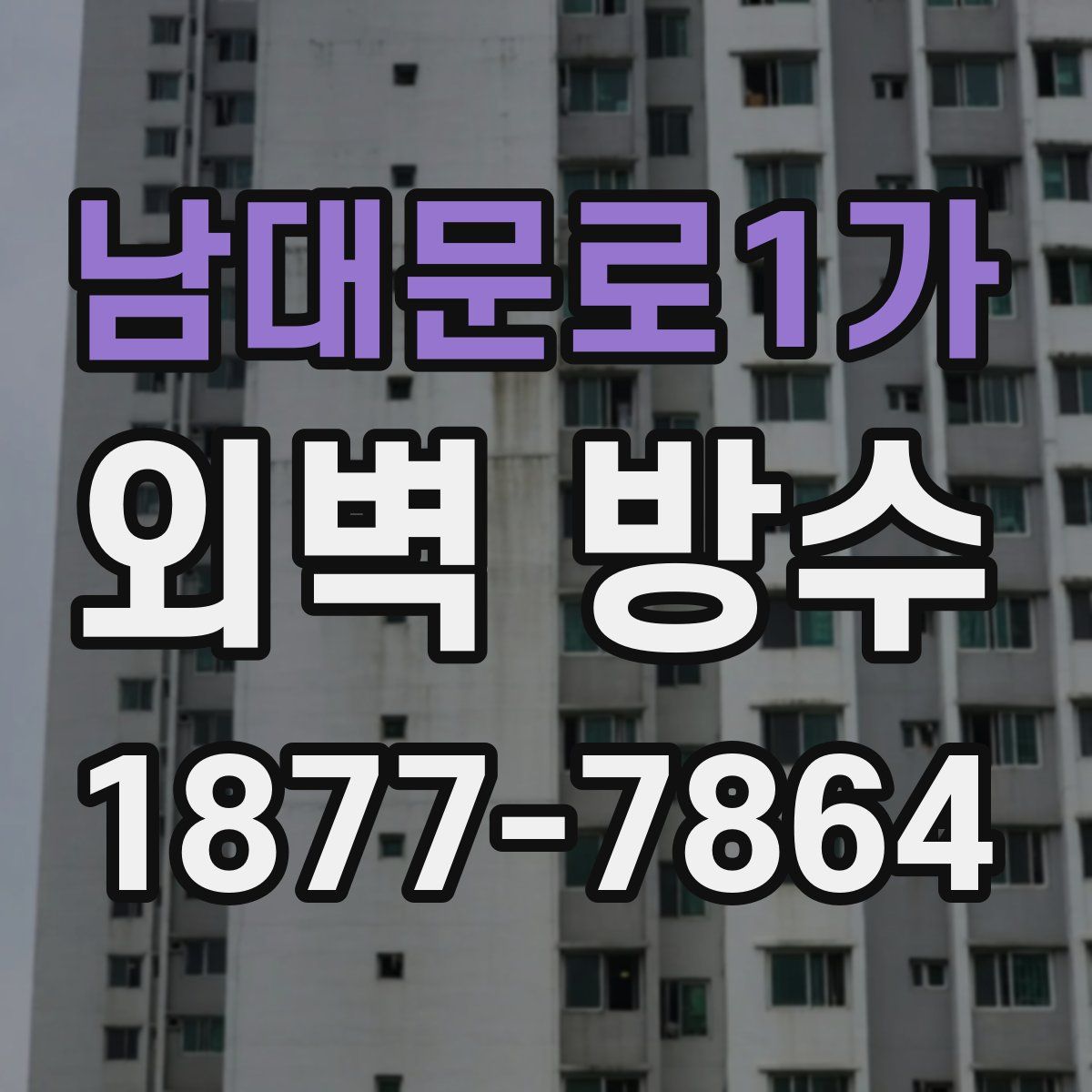 남대문로1가 외벽 방수