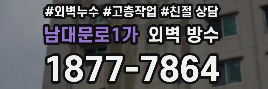 남대문로1가 외벽 방수