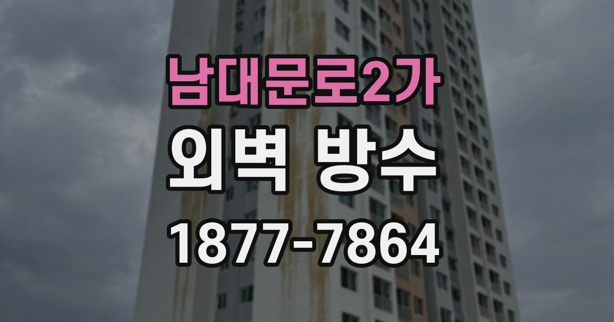 남대문로2가 외벽 방수