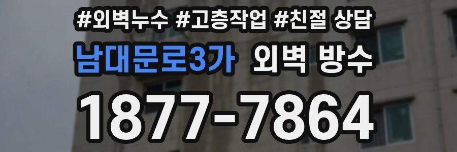 남대문로3가 외벽 방수