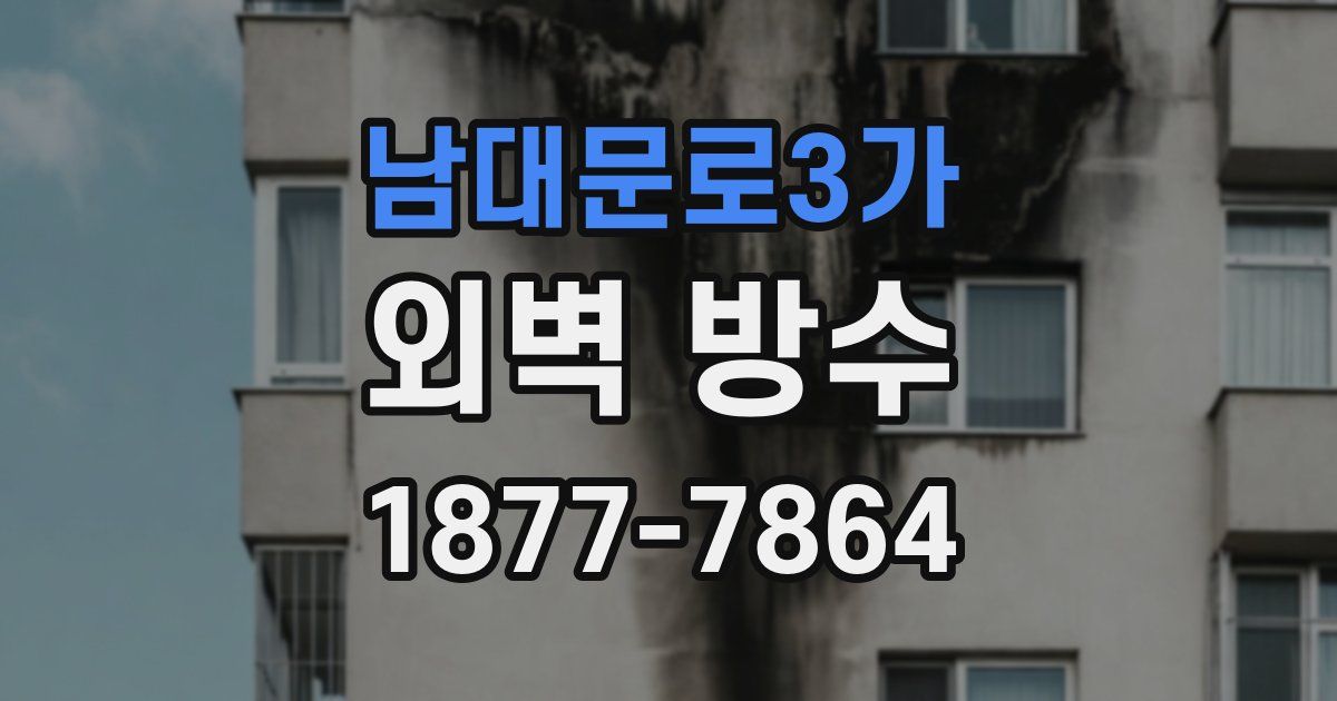 남대문로3가 외벽 방수
