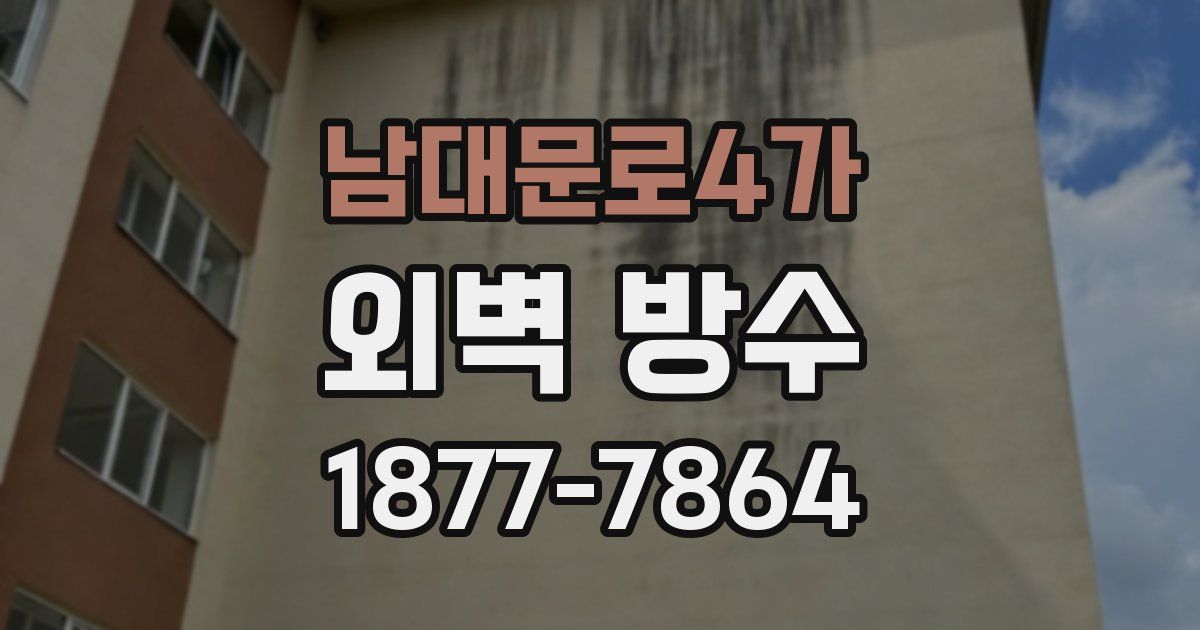 남대문로4가 외벽 방수