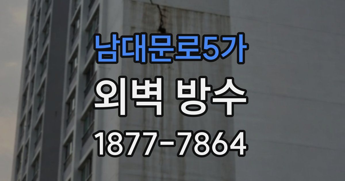 남대문로5가 외벽 방수