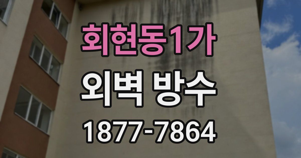 회현동1가 외벽 방수