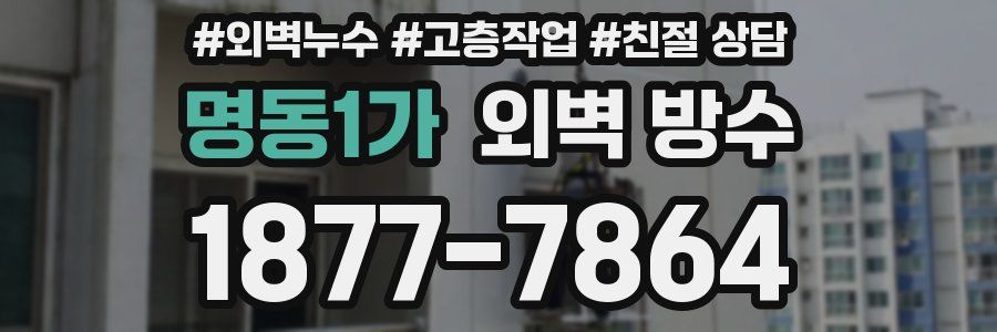 명동1가 외벽 방수