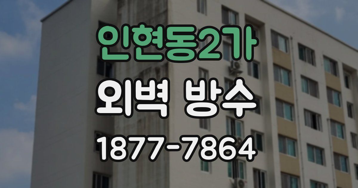 인현동2가 외벽 방수