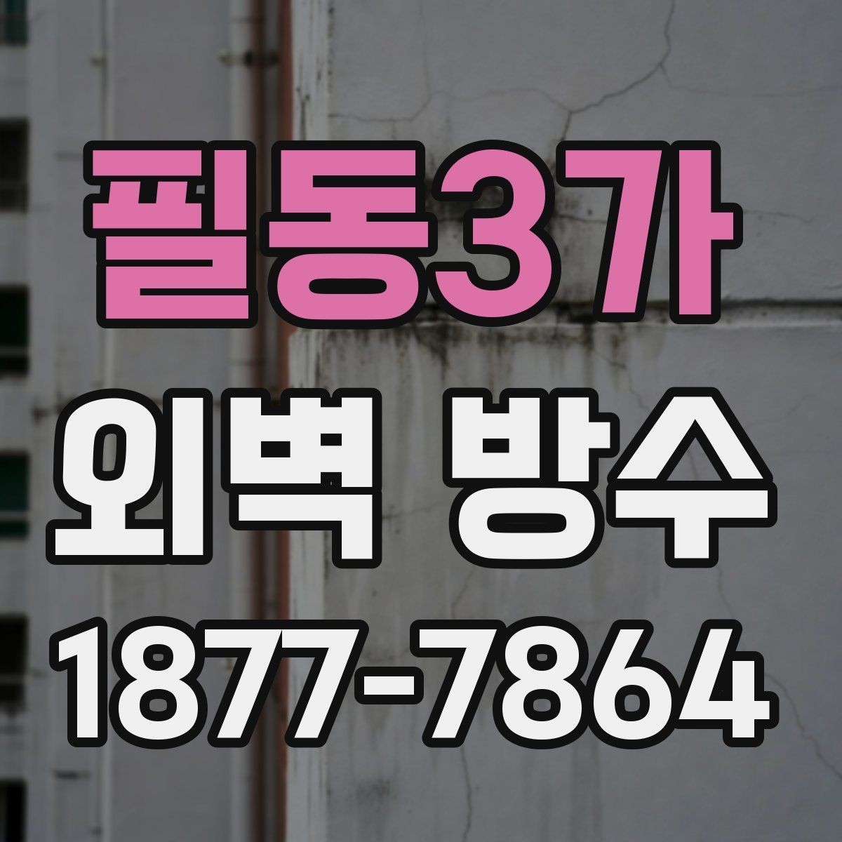 필동3가 외벽 방수 후 비 오는 날 확인할 부분