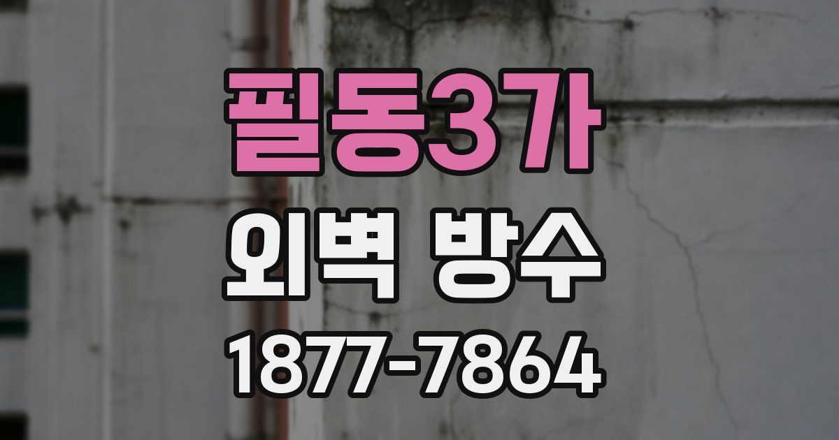 필동3가 외벽 방수
