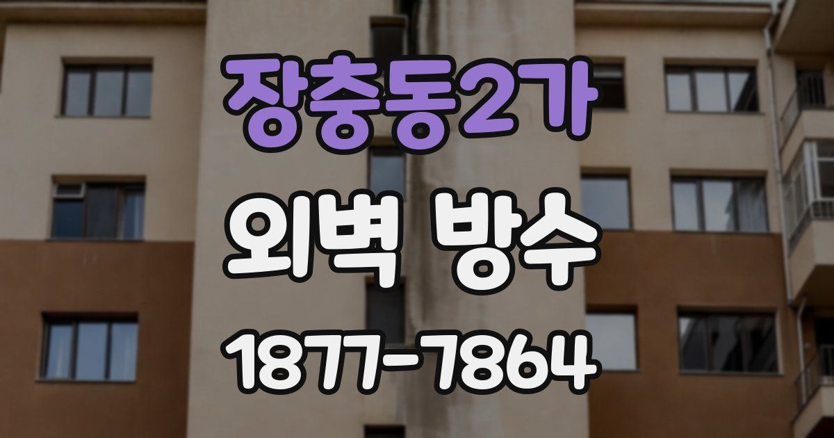 장충동2가 외벽 방수