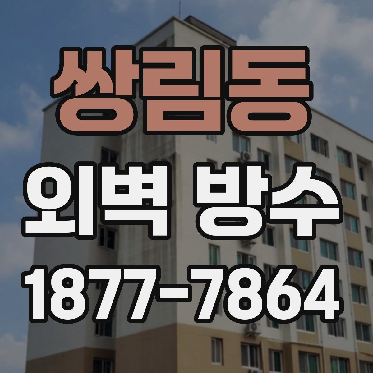쌍림동 외벽 방수