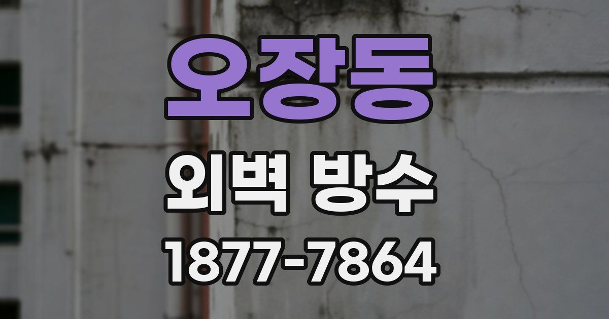 오장동 외벽 방수