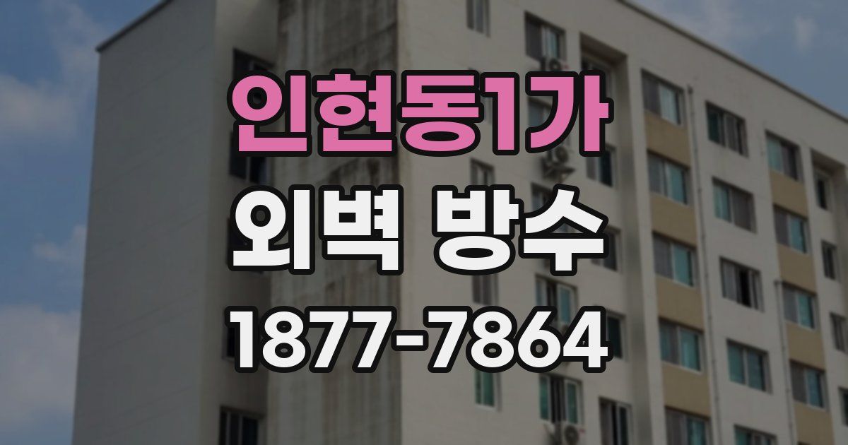 인현동1가 외벽 방수