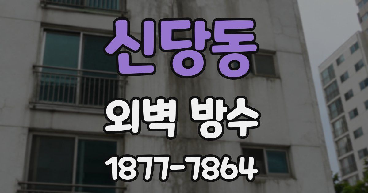 신당동 외벽 방수