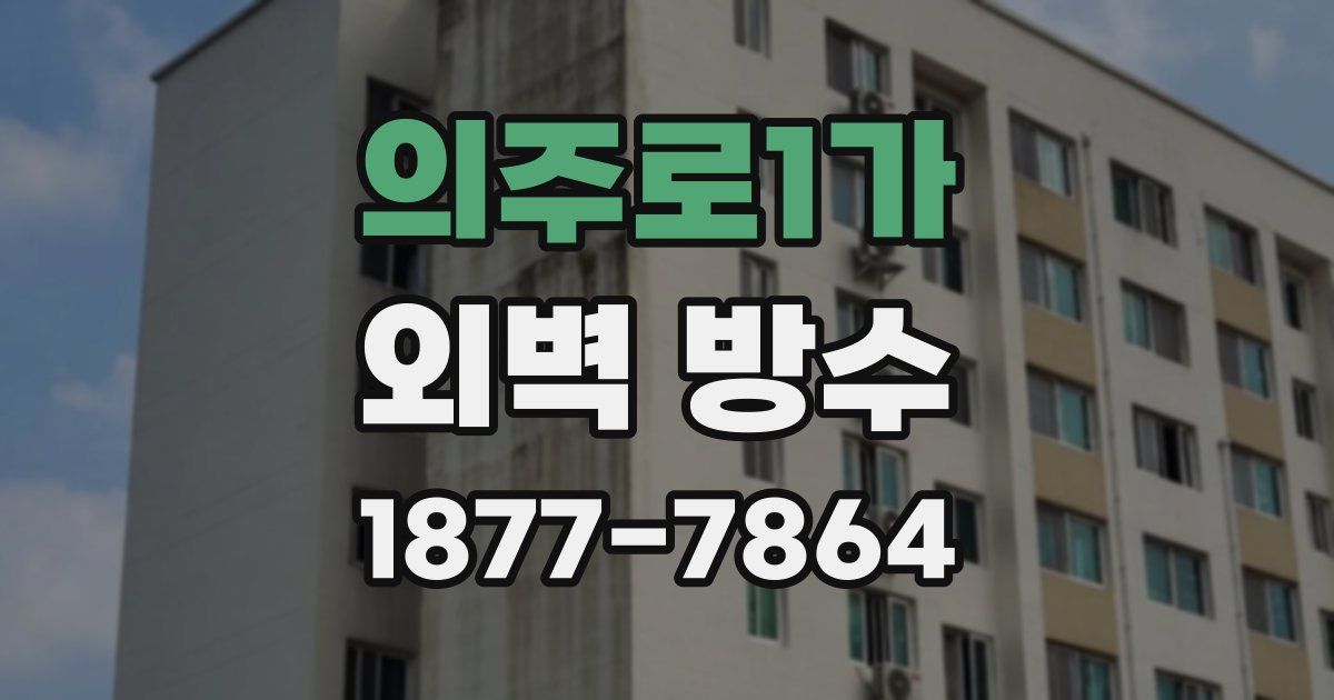 의주로1가 외벽 방수
