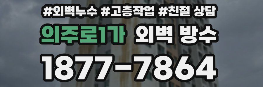 의주로1가 외벽 방수