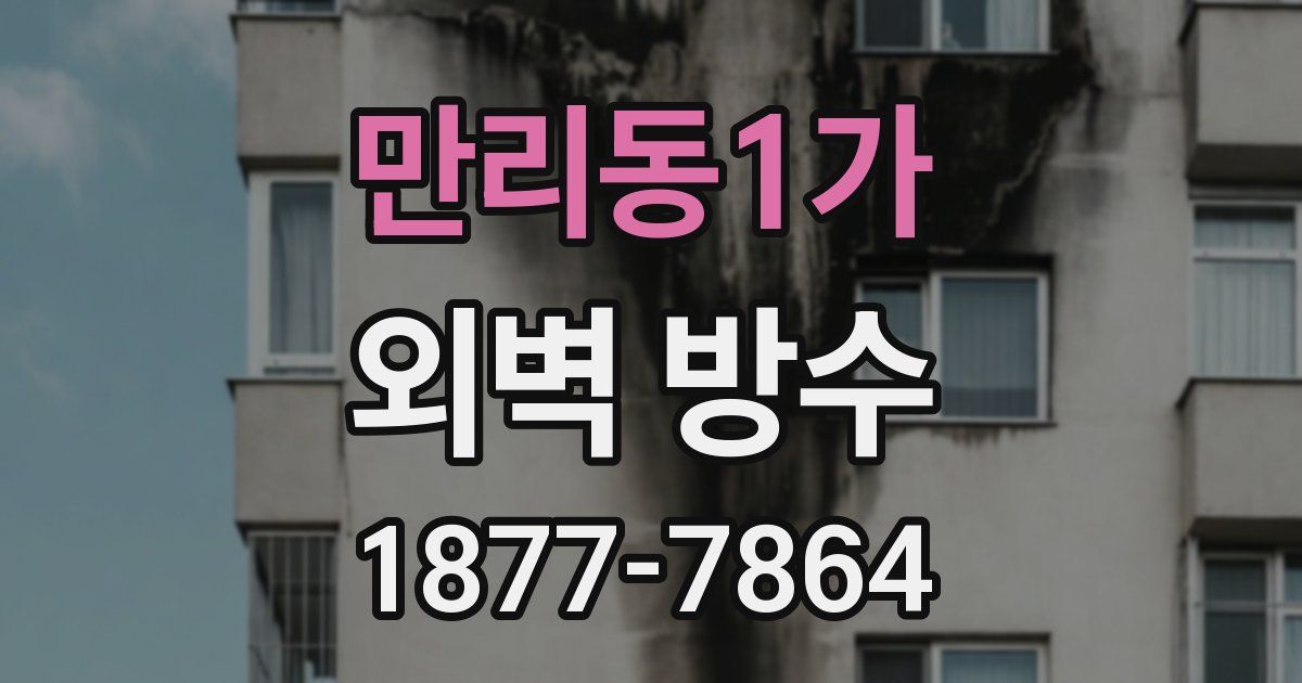 만리동1가 외벽 방수
