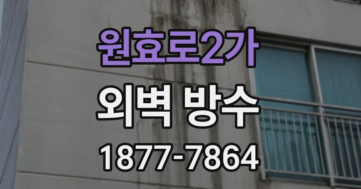 원효로2가 외벽 방수