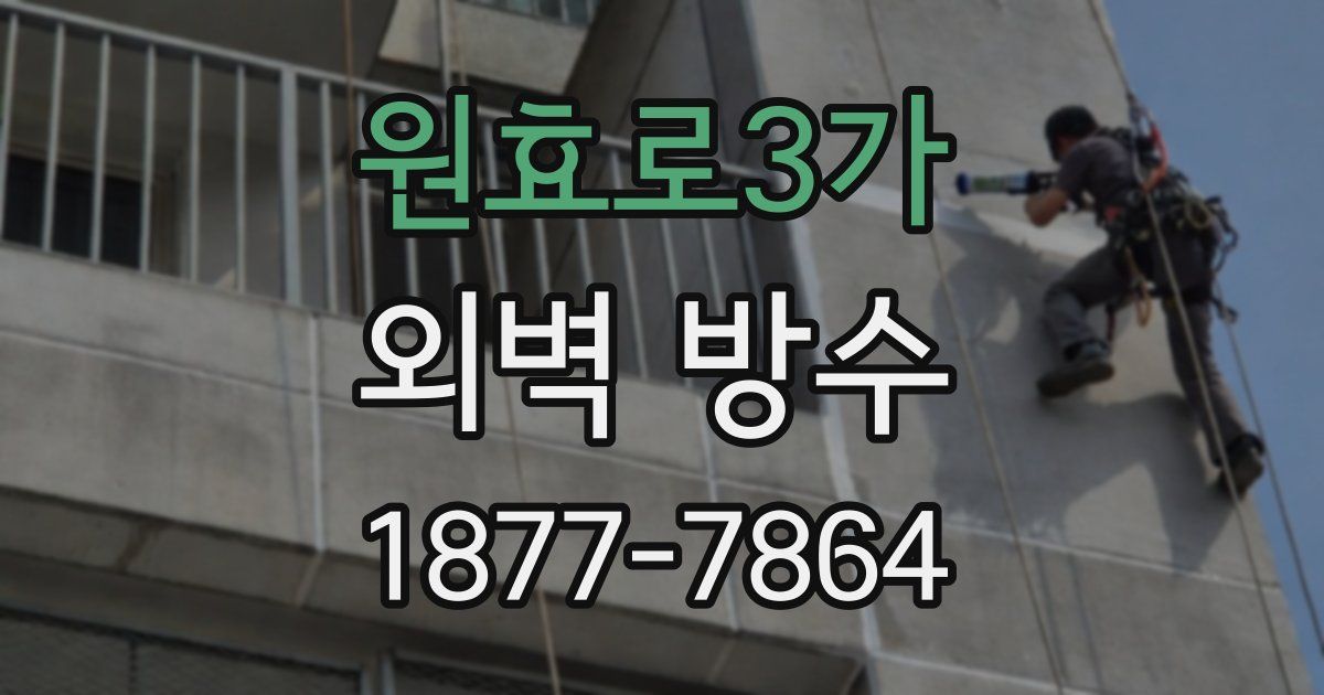 원효로3가 외벽 방수