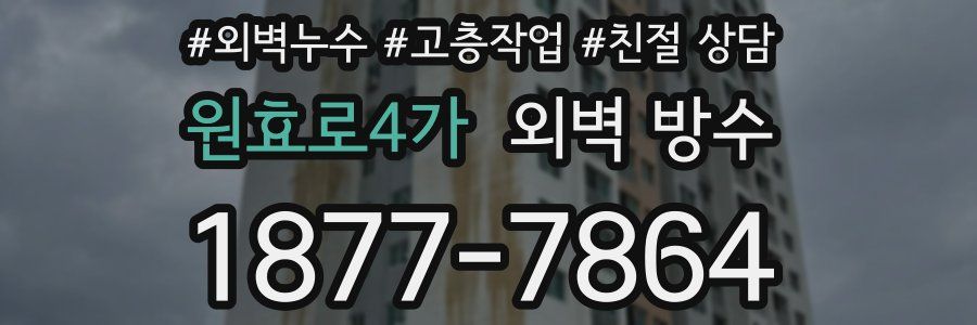 원효로4가 외벽 방수