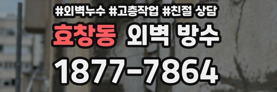 효창동 외벽 방수